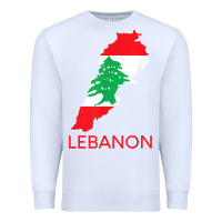 White Lebanon Flag Cedar Tree Beirut Lebanese Arabic Arab Islam Premium Sweatshirt - StudioElite