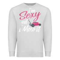 Dove Grey i'm sexy and i mow it funny mow pun tank top Premium Sweatshirt - StudioElite