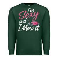 Sports Green i'm sexy and i mow it funny mow pun tank top Premium Sweatshirt - StudioElite