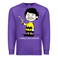 Purple charlie brownson Premium Sweatshirt - StudioElite