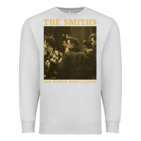 Dove Grey the smiths the world won't listen gift men women Premium Sweatshirt - StudioElite