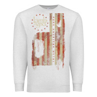 Oatmeal Heather lamb of god, pure american metal flag Premium Sweatshirt - StudioElite