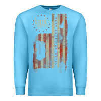 Ocean Blue lamb of god, pure american metal flag Premium Sweatshirt - StudioElite