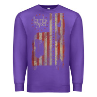 Purple lamb of god, pure american metal flag Premium Sweatshirt - StudioElite