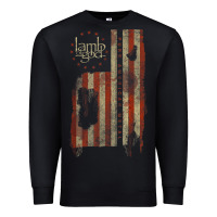 Black lamb of god, pure american metal flag Premium Sweatshirt - StudioElite