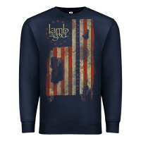 Navy lamb of god, pure american metal flag Premium Sweatshirt - StudioElite