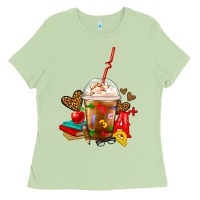 Matcha teacher frappe coffee Ladies Tee - FaDigitalArtStudio