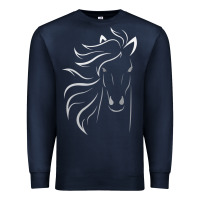 Navy horse lover gifts Premium Sweatshirt - StudioElite