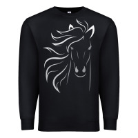 Black horse lover gifts Premium Sweatshirt - StudioElite