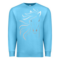 Ocean Blue horse lover gifts Premium Sweatshirt - StudioElite