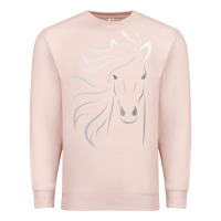 Pale Pink horse lover gifts Premium Sweatshirt - StudioElite