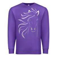 Purple horse lover gifts Premium Sweatshirt - StudioElite