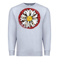 Heather Grey daisy Premium Sweatshirt - JahusDesignShop