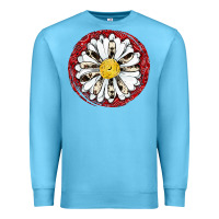 Ocean Blue daisy Premium Sweatshirt - JahusDesignShop