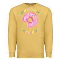 Antique Gold i run because i like donuts Premium Sweatshirt - StudioElite