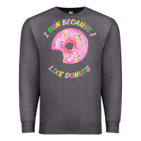Charcoal Heather i run because i like donuts Premium Sweatshirt - StudioElite