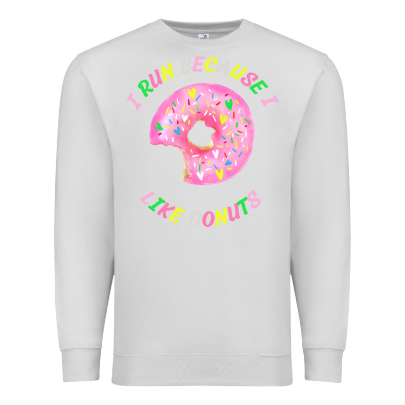 I Run Because I Like Donuts Premium Sweatshirt by StudioElite | Teevron