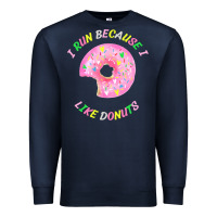 Navy i run because i like donuts Premium Sweatshirt - StudioElite