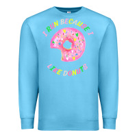 Ocean Blue i run because i like donuts Premium Sweatshirt - StudioElite