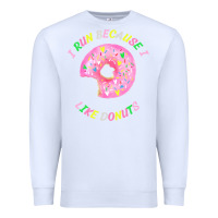 White i run because i like donuts Premium Sweatshirt - StudioElite