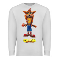 Dove Grey Crash Bandicoot  Yo Yo Premium Sweatshirt - StudioElite