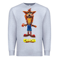 Heather Grey Crash Bandicoot  Yo Yo Premium Sweatshirt - StudioElite