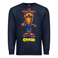 Navy Crash Bandicoot  Yo Yo Premium Sweatshirt - StudioElite