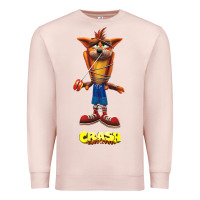 Pale Pink Crash Bandicoot  Yo Yo Premium Sweatshirt - StudioElite