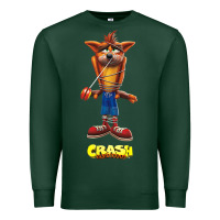 Sports Green Crash Bandicoot  Yo Yo Premium Sweatshirt - StudioElite