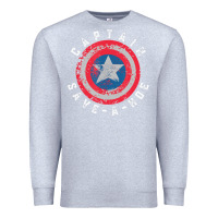 Heather Grey Captain Save-A-Hoe Vintage Funny Retro Premium Sweatshirt - StudioElite