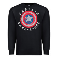 Black Captain Save-A-Hoe Vintage Funny Retro Premium Sweatshirt - StudioElite