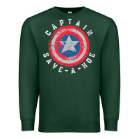 Sports Green Captain Save-A-Hoe Vintage Funny Retro Premium Sweatshirt - StudioElite