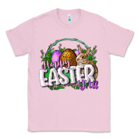 Bubblegum Pink happy easHappy Easter y'all Easter Day Classic Tee - CowGirlArtShop