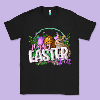 Happy Eashappy Easter Y'all Easter Day Classic Tee Designed By Cowgirlartshop