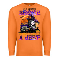 Carrot my broom broke so now i drive a j.e.e.p witch halloween t shirt Premium Sweatshirt - StudioElite