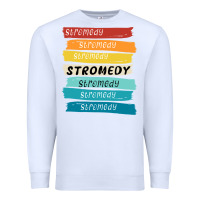 White stromedy Premium Sweatshirt - StudioElite