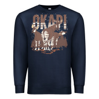 Navy okapi t  shirt wildlife okapi lover africa safari zoo animal okapi t Premium Sweatshirt - StudioElite