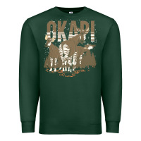 Sports Green okapi t  shirt wildlife okapi lover africa safari zoo animal okapi t Premium Sweatshirt - StudioElite