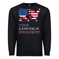 Black the lincoln project save usa abraham lincoln american flag t shirt Premium Sweatshirt - StudioElite