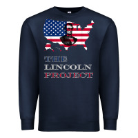 Navy the lincoln project save usa abraham lincoln american flag t shirt Premium Sweatshirt - StudioElite