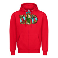 Red dad san judas sunflower leopard turquoise Zipper Hoodie - JahusDesignShop