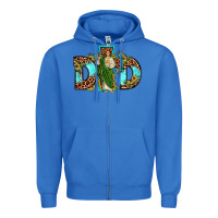 True Royal dad san judas sunflower leopard turquoise Zipper Hoodie - JahusDesignShop