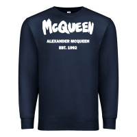 Navy Alexander Mcqueen Classic Premium Sweatshirt - StudioElite