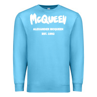 Ocean Blue Alexander Mcqueen Classic Premium Sweatshirt - StudioElite