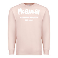 Pale Pink Alexander Mcqueen Classic Premium Sweatshirt - StudioElite