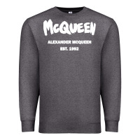 Charcoal Heather Alexander Mcqueen Classic Premium Sweatshirt - StudioElite