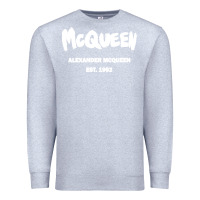 Heather Grey Alexander Mcqueen Classic Premium Sweatshirt - StudioElite