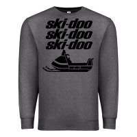 Charcoal Heather vintage ski doo Premium Sweatshirt - StudioElite