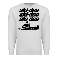 Dove Grey vintage ski doo Premium Sweatshirt - StudioElite