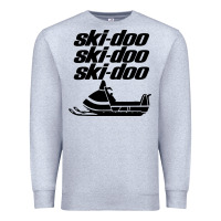 Heather Grey vintage ski doo Premium Sweatshirt - StudioElite